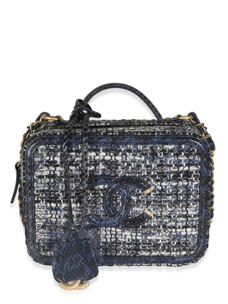 Cheap HOT SALE CHANEL Vanity CC Women 2018 tweed case 0426